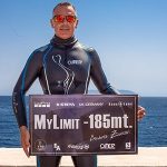 Record italiano di apnea no limits: Andrea Zuccari scende a -185 metri